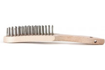 Stainless Hand Wire Brush - 4 Row