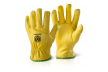 Lined Drivers Glove XL Yellow