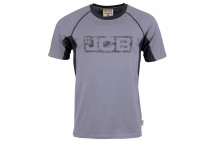 JCB Workwear Trade T-Shirt Grey/Black  Medium