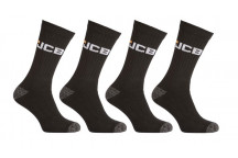 JCB Workwear Socks 6-11 Grey/Black (pk 4)