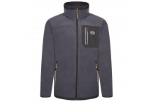 JCB TRADE FLEECE FULL ZIP STEEL BLUE XL