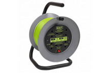 Cable Reel with Thermal Tip 4 x 230v 15m-Green