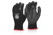 PU Coated Glove Black Large