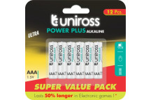 AAA - 1.5v Power+ Alkaline Battery (12 Pack)