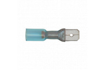 Heat Shrink Push On 6.3mm Male Blue
