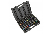 1/2" Drive - Deep Lock-On  Impact Socket Set (16pc)