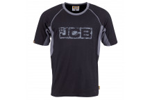 JCB Workwear Trade T-Shirt Black/Grey Large