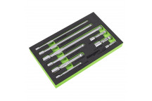 Extension Bar Set 1/4 3/8 1/2" Drive 9pc