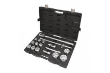 3/4" Socket Set + Rev Ratchet (17pc)