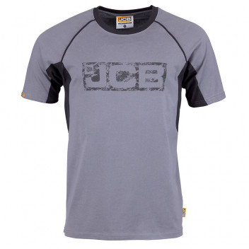 JCB Workwear Trade T-Shirt Grey/Black  Medium