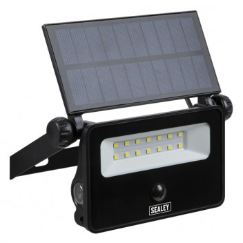Extra-Slim Solar Floodlight + Wall Bracket 16w SMD LED