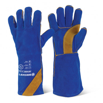 Blue Gold Welders Gauntlet(Pair)