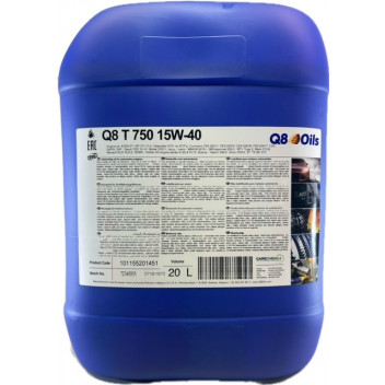 Q8 15W/40 - T750 Longdrain (20L) Q8 15W/40 - T750 Longdrain (20L)