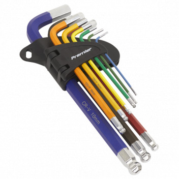 Long Metric Ball-End Hex Key Set (9pc)