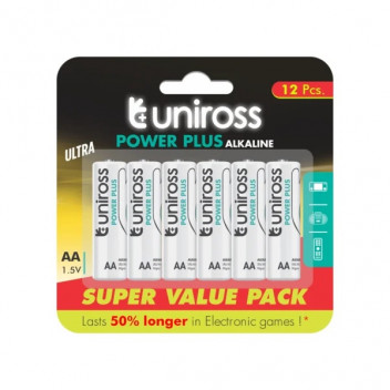 AA - 1.5v Power+ Alkaline Battery (12 Pack)