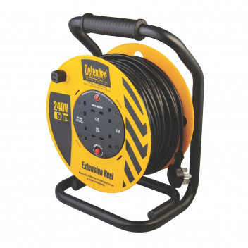 Heavy Duty Reel 4-Way 50mtr 230v 13A
