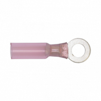 Heat Shrink Ring Terminal 6.4mm Red