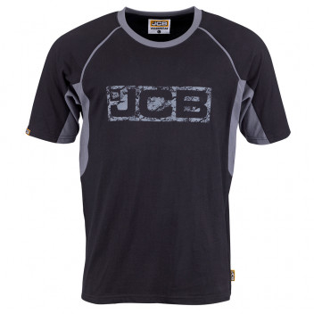 JCB Workwear Trade T-Shirt Black/Grey Medium
