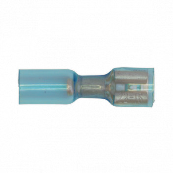 Heat Shrink Push On 6.4mm Female Blue