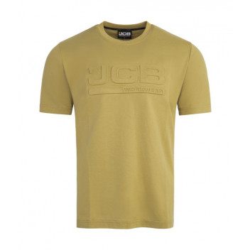 JCB Embossed T-Shirt Olive - Medium