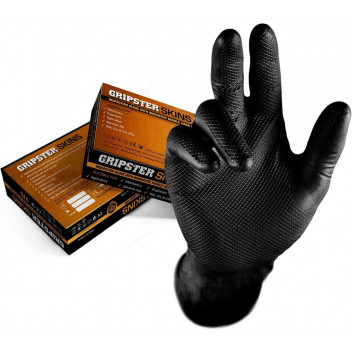 HD Nitrile Gloves Black - 11/XXL