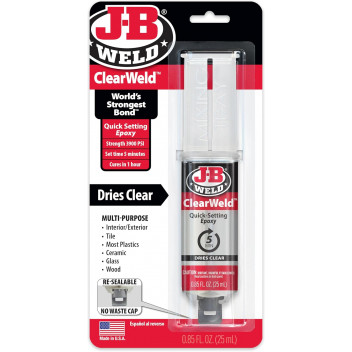 JB WELD Clearweld 25ml Syringe