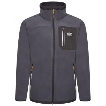 JCB TRADE FLEECE FULL ZIP STEEL BLUE XL