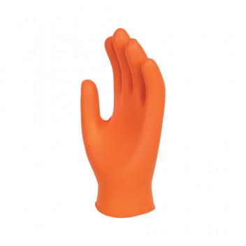 Orange HD Nitrile Gloves (GL201) Large