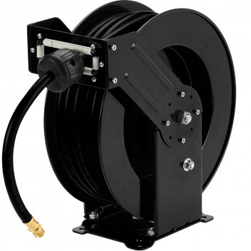Steel Hose Reel Air Hose Dual Arm 15m of 1/2" Hose 1/2"