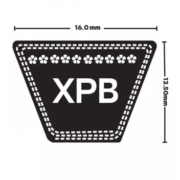 XPB1400 - Cogged Wedge Belt