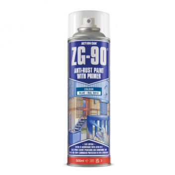 ZG90 Cold Zinc Galv Blue Spray 500ml (Box 15)
