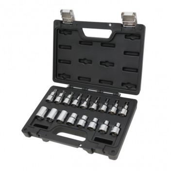1/2? Drive Male & Female Torx Socket Set (17pc)