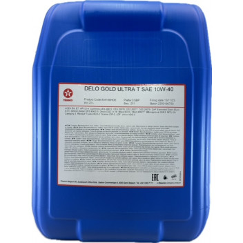 Texaco 10W/40 - Delo Gold Ultra T TDX (20L) Texaco 10W/40 - Delo Gold Ultra T TDX (20L)