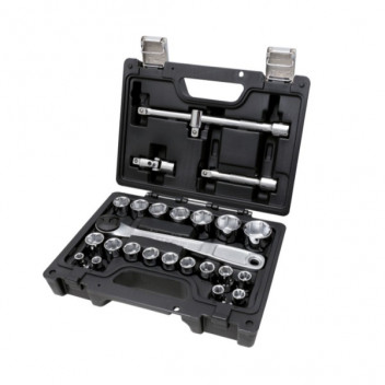1/2" Rev Ratchet Sockets Set (25pc)
