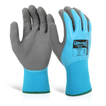 Glovezilla Waterproof Gripper Blue L (10)