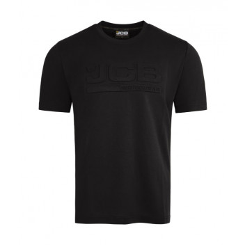 JCB Embossed T-Shirt Black - Large