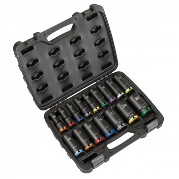 1/2" Drive - Deep Lock-On Impact Socket Set (16pc) 1/2" Drive - Deep Lock-On Impact Socket Set (16pc)
