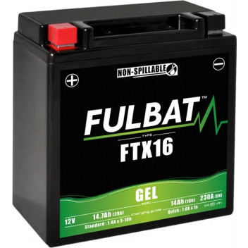 FTX16-GEL 12v 14Ah 230A