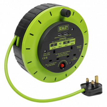 Cassette Type Cable Reel - Green