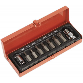 3/8" & 1/2" TRX-Star Bit & Holder Set (9pc)