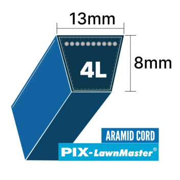 4L-1420K - Blue Kevlar Cord Belt