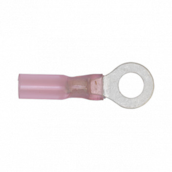 Heat Shrink Ring Terminal 5.3mm Red 25pk