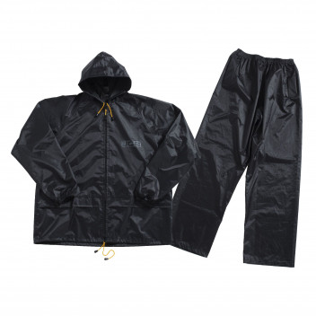 JCB Workwear Two-Piece Rainsuit Black XX-Large