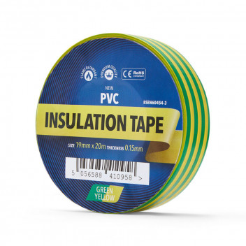 Yellow/Green PVC Insulation Tape (33mt)