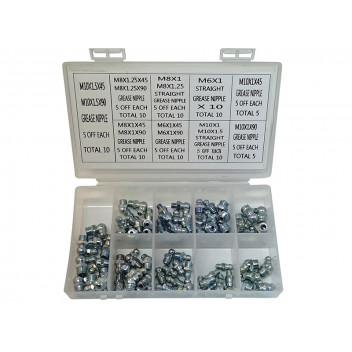 Grease Nipple Selection Metric (80 piece) Grease Nipple Selection Metric (80 piece)