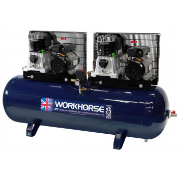 Single Phase Tandem Compressor (2x3hp-250Lt) (28CFM) Single Phase Tandem Compressor (2x3hp-250Lt) (28CFM)