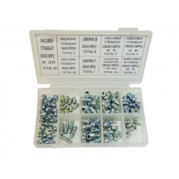 Grease Nipple Selection Imperial (80pc) Grease Nipple Selection Imperial (80pc)